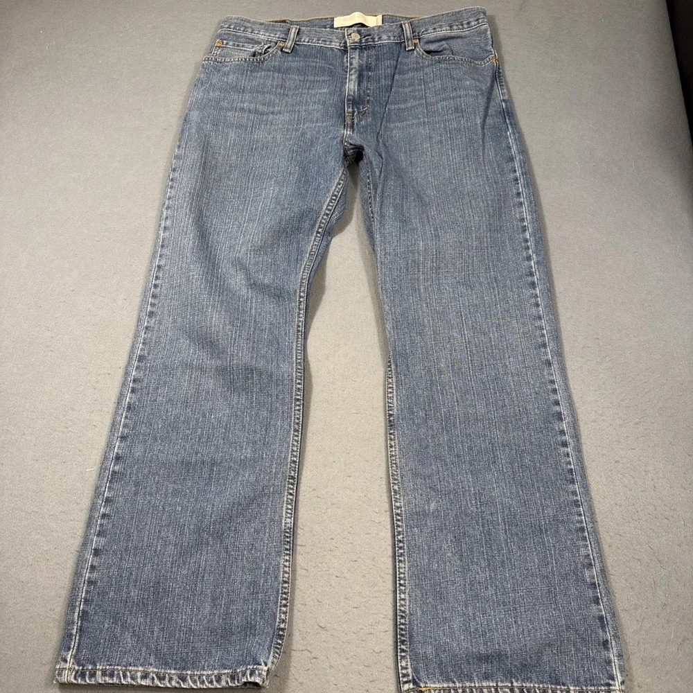 Levi's 527 Bootcut Jeans Blue Dark Wash Vtg Denim Mens 36X32